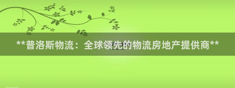 28圈是正规软件吗：**普洛斯物流：