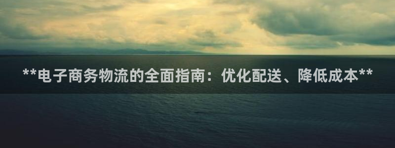 28圈注册地址：**电子商务物流的全